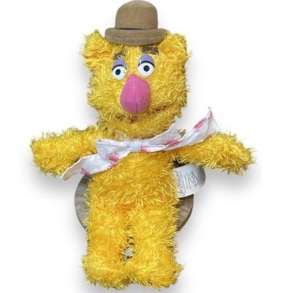 Sababa Toys Fozzie Bear Muppets 9" Bean Bag Plush Jim Henson Stuffed Animal